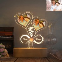 Cozifitgear Personalized Gifts For Men-Customized Gifts Night Light With Picture And Name ,Customized Birthday Anniversary Valentine'S Day Lights Gift For Wife Husband Girlfriend Her Him,