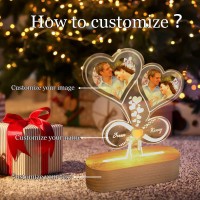 Cozifitgear Personalized Gifts For Men-Customized Gifts Night Light With Picture And Name ,Customized Birthday Anniversary Valentine'S Day Lights Gift For Wife Husband Girlfriend Her Him,