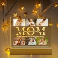 Cozifitgear Mom Gifts - Personalized Night Light With Picture And Name- Gifts For Mom From Daughter Son Mom Gifts For Birthday, Mothers Day Gifts For Mom Wife Women Night Light