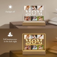 Cozifitgear Mom Gifts - Personalized Night Light With Picture And Name- Gifts For Mom From Daughter Son Mom Gifts For Birthday, Mothers Day Gifts For Mom Wife Women Night Light