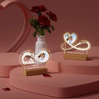 Cozifitgear Valentine Gifts For Her-Personalized Gifts 3D Led Illusion Night Light,Customized Birthday Anniversary Valentine'S Day Lights Gift For Wife Husband Girlfriend Her Him,