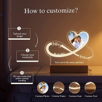 Cozifitgear Valentine Gifts For Her-Personalized Gifts 3D Led Illusion Night Light,Customized Birthday Anniversary Valentine'S Day Lights Gift For Wife Husband Girlfriend Her Him,