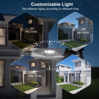 Onforu 55W Smart Led Flood Lights Outdoor 5500Lm Tunable 2700K6500K App Control Wifi Alexa Security Lights With Timer Adj