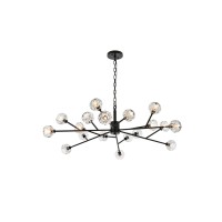 Graham 18 Light Pendant In Black