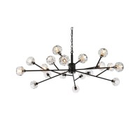 Graham 18 Light Pendant In Black