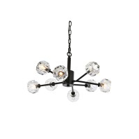 Graham 8 Light Pendant In Black