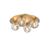 Graham 4 Light Ceiling Lamp In Gold