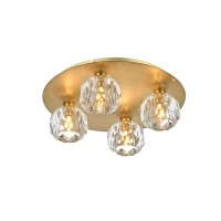 Graham 4 Light Ceiling Lamp In Gold