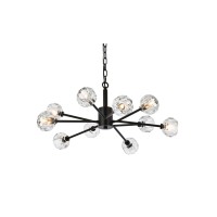 Graham 10 Light Pendant In Black