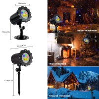 Laser Christmas Projector Lights Outdoor, 3 Color Laser Light Projector, Firefly Lights Show With Rf Remote, Waterproof, Indoor Holiday Decoration, Christmas Gift, Wedding, Home Decor, Party, Garden