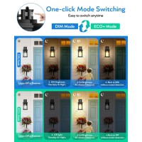 Vianis Motion Sensor Outdoor Light 2 Packs Exterior Lights For House Black Waterproof Dusk To Dawn Outside Porch Lights Lanter