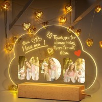 Cozifitgear Gifts For Mom - Led Personalized Night Light, Mothers Day Gifts From Daughter Son, Mom Birthday Gifts, Mom Gifts On Valentine'S Day Christmas, Unique Night Lamp Present,