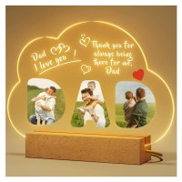 Cozifitgear Father'S Gift Ideas For Dad-Personalized Night Lights With Picture,Dad Birthday Gifts,Fathers Gifts For Dad Husband From Daughter Son Wife, Gifts For Father