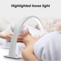 Led Half Moon Light, White Half Moon Desk Lamp Stable Bases For Nail Art (Us Plug)