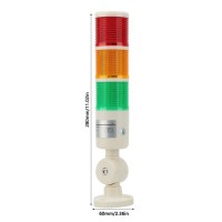 Multilayer Warning Light, Industrial Warming Light 3 Layer Led Tower Foldable Alarm Light 24Vdc, Buttons And, Industrial Warning Lights