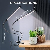 Ipower Full Spectrum Clip Plant Growing Lamp With 84 White Red Leds For Indoor Plants 3 Modes Timing Function 5 Dimmable Leve