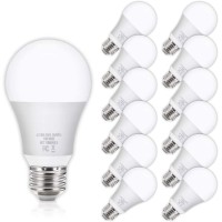 Yochoice 12Pack A19 Led Light Bulbs 100 Watt Equivalent 5000K Daylight White, No Flicker E26 Medium Screw Base Bulbs, 1100Lumens, Non Dimmable