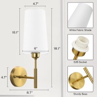 Glitnous Battery Operated Wall Sconce Rechargeable Wall Sconce With Remote Dimmable Wireless Wall Sconces Set Of Two Battery