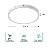 Anmaice Flush Mount Led Ceiling Light Fixture 3000K4000K5000K Selectable Modern Ceiling Lights For Bedroom Childrens Kids Din