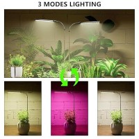 Juhefa Led Grow Light 6000K Full Spectrum Gooseneck Plant Growing Lamp For Indoor Small Mini Plants Auto Onoff Timer 48121