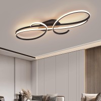 Modern Led Ceiling Light, Living Room Lights, Dimmable Bedroom Ceiling Light With Remote Control, Creative Metal Ceiling Lamp, Indoor Ceiling Lighting For Living Room, Office, Bedroom, Restaurant