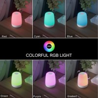 Vicsoon Nursery Night Light Touch Bedside Lamp Rechargeable Rgb Color Changing Dimmable Table Lamp Sleep Aid Kids Breastfeedi