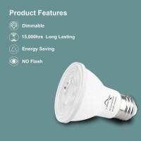 Lumstory 12-Pack Par20 Led Light Bulbs, 3000K Warm White, Dimmable Flood Light Indoor Outdoor, 7W 50W 60W Halogen Replacement 600Lm, E26 40 Degree Narrow Spot Light For Recessed Ceiling Lighting