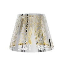 Medium Lamp Shade With Stainless Steel Mirror Effect, Alucset Metal Lampshades For Table Lamp And Floor Light, 6