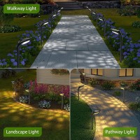 Jsot 6 Pack Solar Lights For Outside Garden Halloween Decor Ip65 Waterproof Solar Landscape Outdoor Lighting For Pathway Walkwa