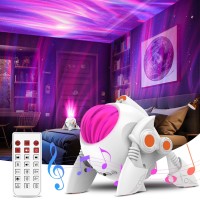 Yovako Star Projector Galaxy Light, Galaxy Projector For Bedroom, Space Buddy Light Projector With 29 Light Effects, Timer And Remote Control, Led Night Light For Kids, Adults, Gift, Party(White)