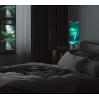 Calover Jellyfish Night Light Lamp With Bluetooth Speaker White Noise Large Size Smart Sensory Synthetic Jelly Fish Tank Mood La