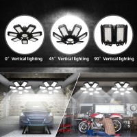 4 Pack Led Garage Light 240W 24000Lm 6500K Led Shop Lights Garage Lights Ceiling Led With 71 Deformable Panels E26E27 Bulb