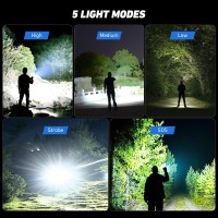 Rechargeable Flashlights High Lumens 990 000 Lumens Super Bright Led Flashlight Powerful Flash Light With 5 Modes Waterproof F