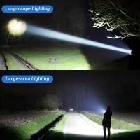 Rechargeable Flashlights High Lumens 990 000 Lumens Super Bright Led Flashlight Powerful Flash Light With 5 Modes Waterproof F