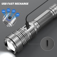 Rechargeable Flashlights High Lumens 990 000 Lumens Super Bright Led Flashlight Powerful Flash Light With 5 Modes Waterproof F