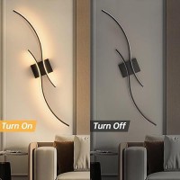 Caneoe Modern Led Wall Light 39Inch Black Indoor Led Wall Sconce Lighting Bathroom Vanity Light Fixtures Over Mirror For Livin