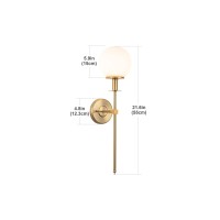 Tumgog Battery Operated Wall Sconces Set Of 2 Gold Glass Globe Rechargeable Wireless Wall Light Fixture With Remote 10 Colors Mo