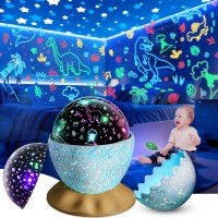 Dinosaur Egg Night Light Toys 2In1 Dino Star Projector For Kids 35 6 7 8 9 10 Year Old Boy Girl Nights Lights Lamp Boys Bir