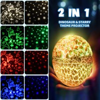 Dinosaur Egg Night Light Toys 2In1 Dino Star Projector For Kids 35 6 7 8 9 10 Year Old Boy Girl Nights Lights Lamp Boys Bir