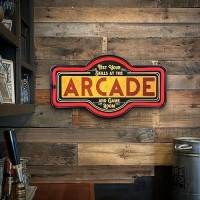 Arcade Led Neon Sign Vintage Inspired Retro Decor For The Man Cave Game Room Arcade Or Home Bar 17 X 95 X 2