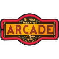 Arcade Led Neon Sign Vintage Inspired Retro Decor For The Man Cave Game Room Arcade Or Home Bar 17 X 95 X 2