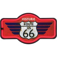 Route 66 Led Neon Sign Vintage Inspired Retro Wall Decor For The Man Cave Game Room Arcade Or Home Bar 17 X 95 X 2