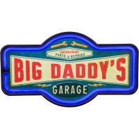 Big Daddys Garage Led Neon Sign Vintage Inspired Retro Wall Decor For The Man Cave Game Room Arcade Or Home Bar 17 X 95