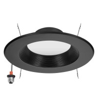 Maxxima 5 In 6 In 5 Cct Retrofit Recessed Led Downlight 1100 Lumens E26 Quick Connect 5 Cct 2700K3000K3500K4000K500