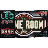 Game Room Led Neon Sign Vintage Inspired Retro Wall Decor For The Man Cave Game Room Arcade Or Home Bar 17 X 95 X 2