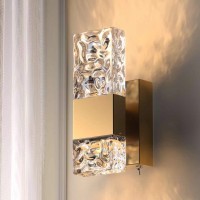 Hitoo Gold Battery Operated Wall Sconces 10000Mah Wireless Battery Powered Wall Lights Fixture Not Hardwired Dimmable Wall Lam