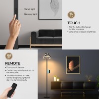 Fimei Floor Lamp For Living Room Saturn Ring Original Design Led Bright Rotatable Modern Floor Lamp Stepless Dimming And 3 Co