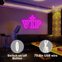 Vip Neon Sign Led Neon Lights Signs For Vip Lounge Wall Decor Dimmable Ligth Up Signs For Bar Club Hotel Restaurant Wedding Part