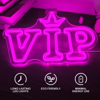 Vip Neon Sign Led Neon Lights Signs For Vip Lounge Wall Decor Dimmable Ligth Up Signs For Bar Club Hotel Restaurant Wedding Part