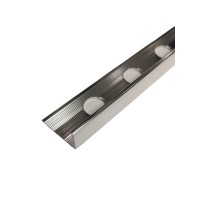 10No Bright Silver Chrome 10Mm Metal Tile Trim